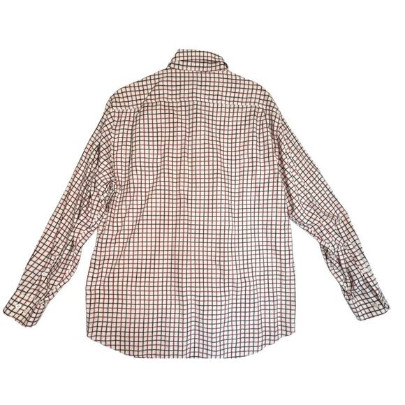 Alan Flusser Shirt Mens XL Red Black Long Sleeve Button Down Casual Mens - Picture 3 of 8